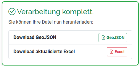 Tool während der Verarbeitung